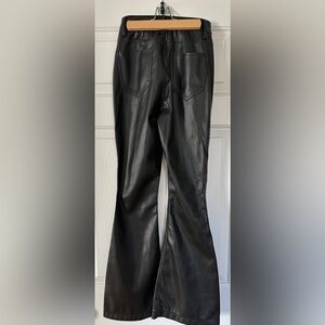 Hollister Faux Leather Black Jeans 00R/W23
